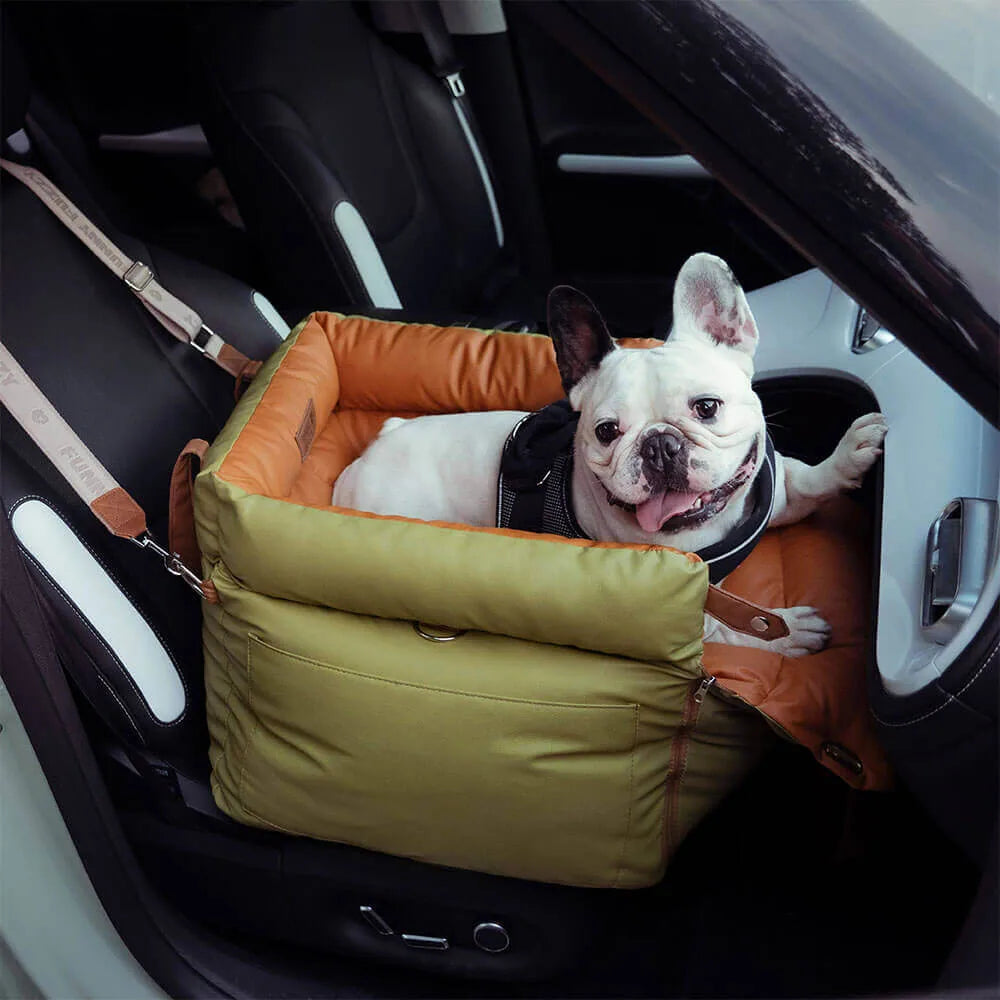 Siège Auto Surélevé pour Chien en Similicuir