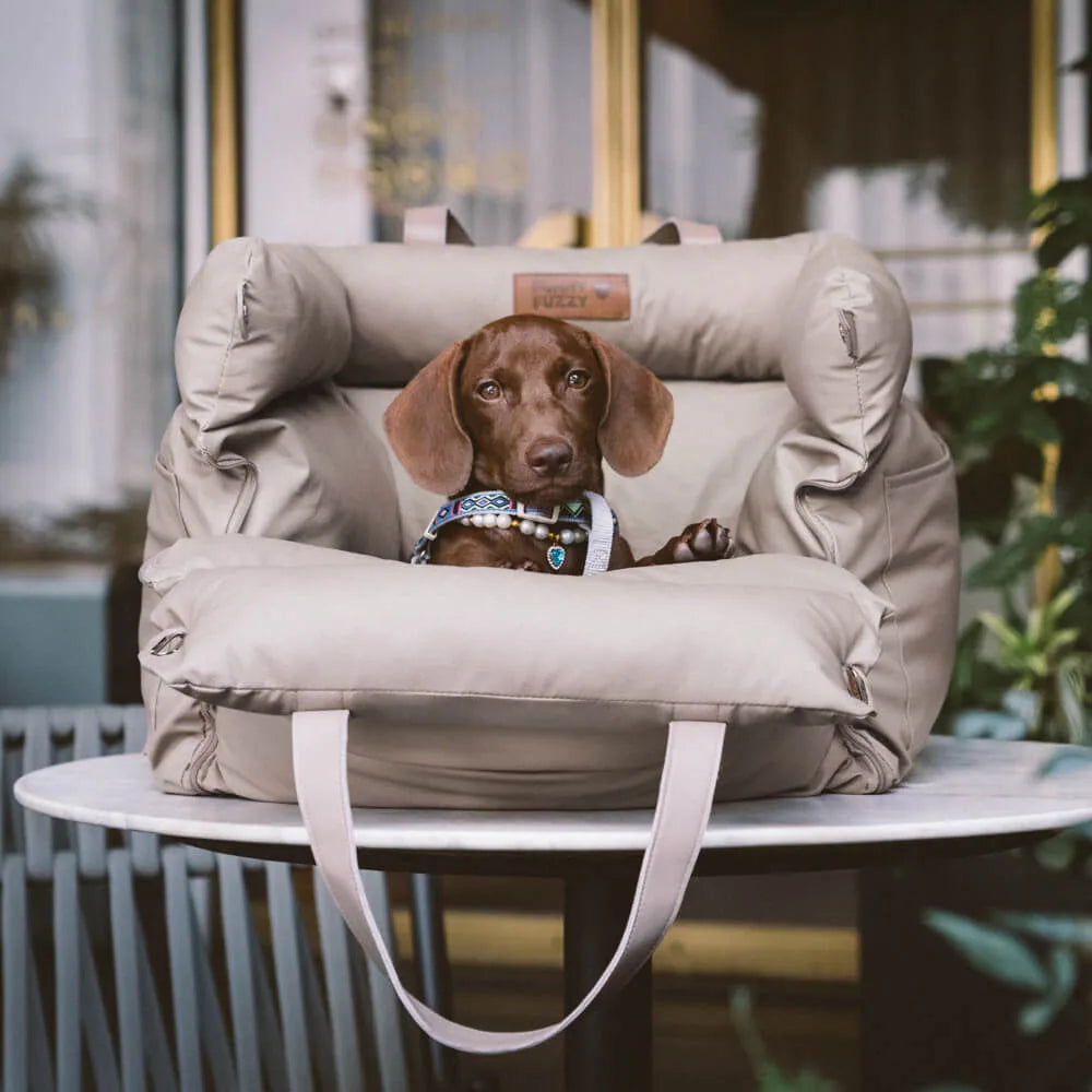 Siège Auto Surélevé pour Chien en Similicuir