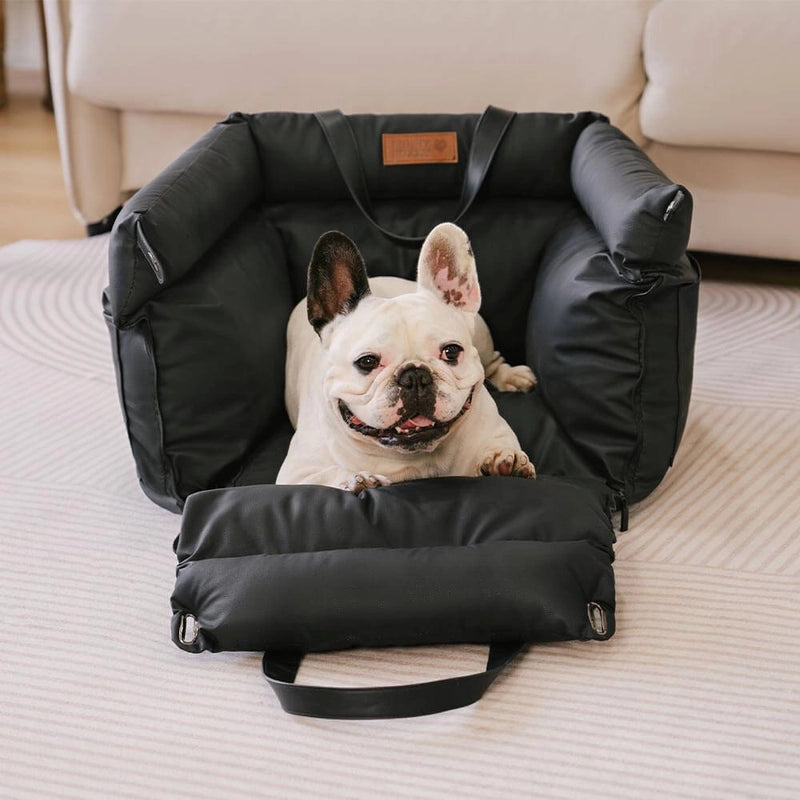Siège Auto Surélevé pour Chien en Similicuir