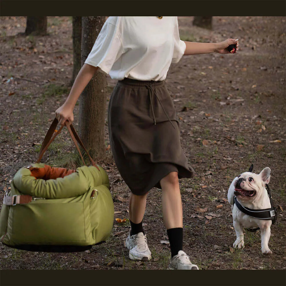 Siège Auto Surélevé pour Chien en Similicuir