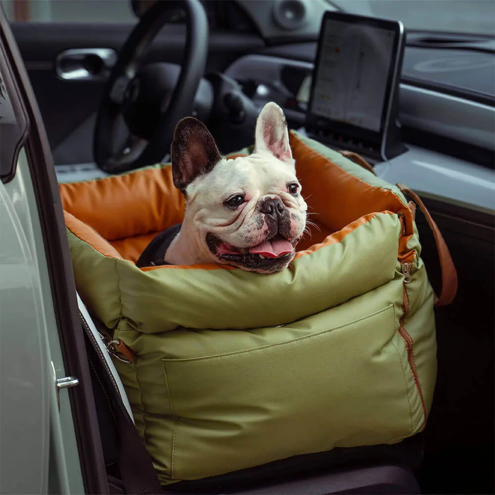 Siège Auto Surélevé pour Chien en Similicuir