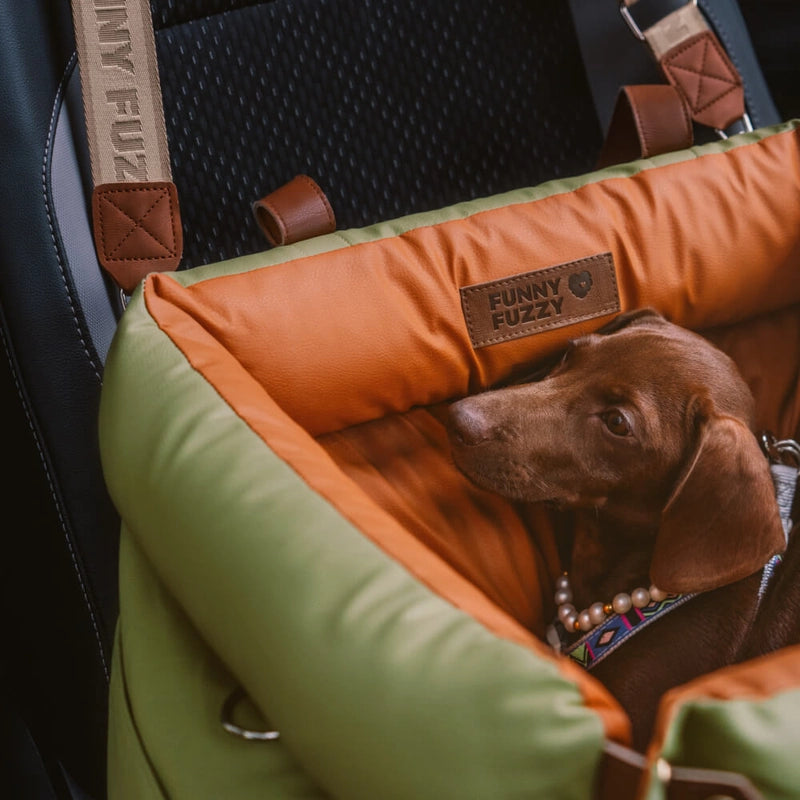 Siège Auto Surélevé pour Chien en Similicuir