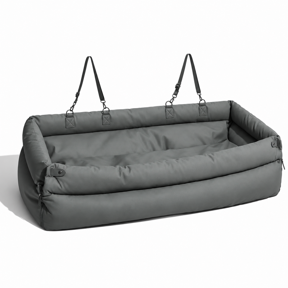 Siège Auto Surélevé pour Chien en Cuir Synthétique